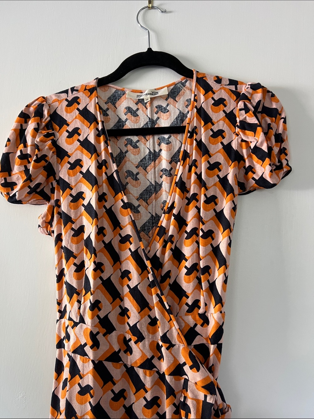 Diane Von Furstenberg Wrap Dress - Pink & Orange